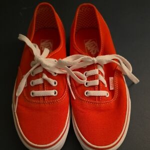 Vans Kids Bright Orange Sneakers